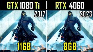 GTX 1080 Ti vs RTX 4060  2017 High End vs 2023 Mid Range  Tested in 15 Games [upl. by Easter]