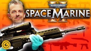 Firearms Expert Reacts To Warhammer 40K Space Marine 2s Guns [upl. by Odarnoc]