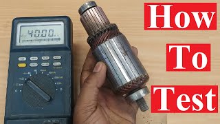 How to test your car starter motor armature with a multimeter [upl. by Hewett425]