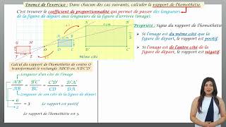 Trouver le rapport dune homothétie Méthode n°1 [upl. by Lynad]