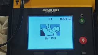 LIFEPAK 1000 Defibrillator AED mode [upl. by Thorncombe]