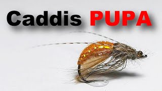 Crafting Pupa Caddis Fly Orange  Fly tying nymph [upl. by Teodorico]