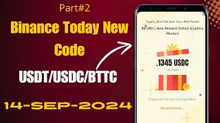 binance red packet code today 2024 usd  red packet code in binance today  red packet usdt claim [upl. by Engapmahc]