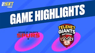 House of Talents Kortrijk Spurs vs Telenet Giants Antwerp  Game Highlights [upl. by Cofsky]