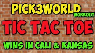 Pick 3 World  Worlds Famous Free Pick 3 Tic Tac Toe Lottery Workout 2023 [upl. by Tana]