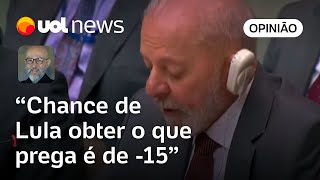 Lula faz bom discurso na ONU mas chance de proposta prosperar é nula diz Josias de Souza [upl. by Nostrebor]