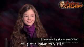 Interview  Mackenzie Foy talks about Twilight Subtítulos Español  HD [upl. by Enomis]