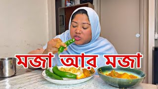 মুরগির ঝোল দিয়ে মজা করে এক থালা ভাত খাইলাম সাথে মরিচ [upl. by Rentschler138]