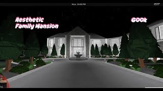 ROBLOX  Bloxburg Aesthetic Family Mansion 600k [upl. by Assereht]