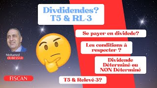 Dividendes T5 amp RELEVÉ3 [upl. by Pinzler858]