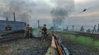 The Battle for Hill 400  Bergstein Germany  Call Of Duty 2 2005  No HUD  RTX 4090  4K Ultra [upl. by Arytal]