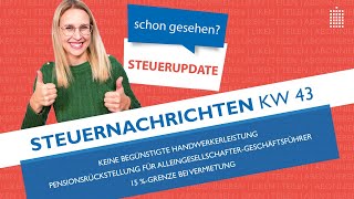 Steuernachrichten  Update 432020  Kostenlos amp schnell informiert [upl. by Ile]