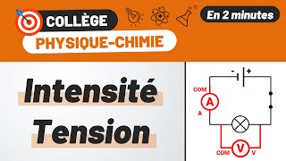 INTENSITÉ et TENSION  comment mesurer  🎯 PHYSIQUE CHIMIE COLLÈGE  4e révision BREVET [upl. by Akaenahs119]