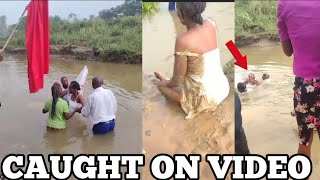 Watch Pastor and Woman WASHED AWAY in River During BAPTISM [upl. by Fital]