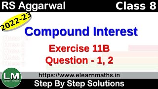 Practice Set 141  L14 Compound interest  Std 8 Maths [upl. by Celesta554]