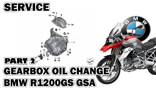 GEARBOX OIL CHANGE BMW R1200GS amp GSA [upl. by Ailat]