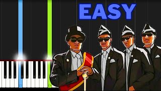 Coffin Dance Easy Piano Tutorial [upl. by Godderd]