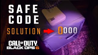 Call of Duty Black Ops 6 – Safe House Safe Code Puzzle Solution [upl. by Miuqaoj]