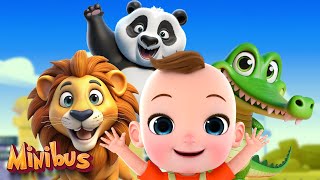 Babys First Time at the Zoo  Zoo Animals Song  More Nursery Rhymes amp Kids Songs  Minibus [upl. by Arzed]