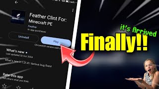 Finally the Feather client Arrived In Minecraft PE  🥹 [upl. by Enigroeg]