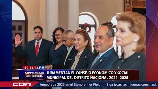 Juramentan el Consejo Económico y Social Municipal del Distrito Nacional 2024  2028 [upl. by Sllew340]