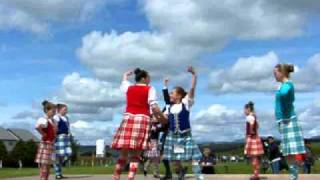 Traditional Scottish Dancing Highland Games Blackford Perthshire Scotland [upl. by Etselec]