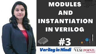 Modules and Instantiation in Verilog  3  Verilog in Hindi [upl. by Spevek561]