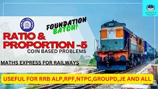 RAILWAY MATHS FOUNDATION 2024  RPF MATHS RATIO PROPORTION 5 RRB ALP MATHS RPF 2024 NTPCMALAYALAM [upl. by Aleydis]