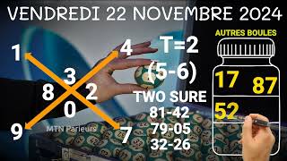 CROIX LOTO DU VENDREDI 22 NOVEMBRE 2024 [upl. by Anaitsirhc398]