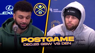 WarriorsNuggets Postgame Steph Wiggins Murray MPJ Coaches Reactions  Dec 25 2023 [upl. by Anom]