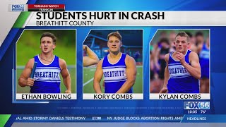 3 Breathitt County studentathletes injured in crash [upl. by Othilia]