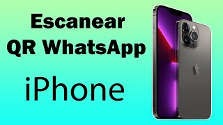 Como escanear codigo qr de WhatsApp web en iPhone [upl. by Lietman520]