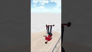 flip onto a rail scooter gaming skate skatepark trending spanner grind flip [upl. by Oine]