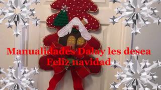 Manualidad navideñas arbol de navidad con fieltro [upl. by Catlin]