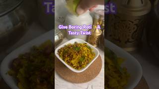 Leftover Roti Chapati PohaLeftover Tadka Roticookingtips leftoverrecipe cookinghacks milletroti [upl. by Lerraj]