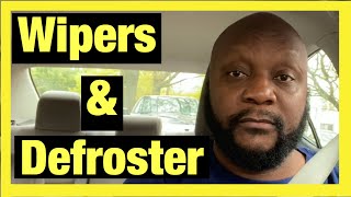 How to Use Your Windshield Wipers And Defroster In a Car Driving Tutorial [upl. by Aubry]