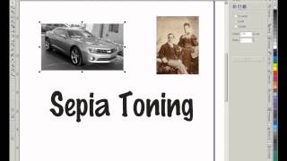 Sepia Toning a picture in CorelDraw [upl. by Mort]