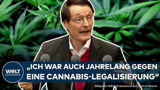 CANNABISLEGALISIERUNG Kampfansage gegen den Schwarzmarkt – Statement von Karl Lauterbach [upl. by Vasily]