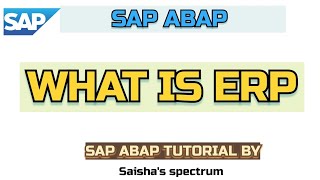 SAP ABAP TUTORIAL  INTRODUCTION TO ERP  EASY TUTORIAL [upl. by Eiliah]