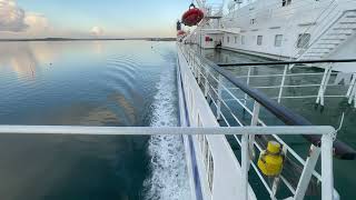 MV Barfleur View from the Starboard Bridge Wing 241023 [upl. by Horgan]