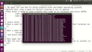 Setting up Arduino lib in ROS amp Arduino IDE [upl. by Neelasor]