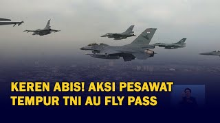 Full Keren Abis Aksi Pesawat Tempur TNI AU Fly Pass di HUT ke76 RI [upl. by Macgregor]