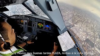 Aterrizando con Granizo Lluvia y Turbulencia en la Ciudad de México AICM [upl. by Zeculon]