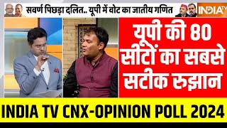 India TV CNXOpinion Poll Uttar Pradesh 2024 80 सीट पर कितना पिछड़ा योगी के साथ जुड़ा  BJP  SP [upl. by Andie618]