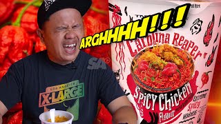 Daebak Carolina Reaper Spicy Chicken Flavour Jahatnya Kamuuuu [upl. by Nosneh]