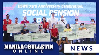 DSWD’s ceremonial social pension payout to indigent senior citizens [upl. by Yramanna703]