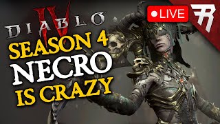 Diablo 4 Season 4 Necromancer Gameplay Livestream [upl. by Eloccin288]