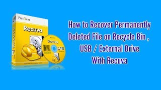 Recuva ★Demo★  Recover permanent deleted file with Recuva [upl. by Ihn974]