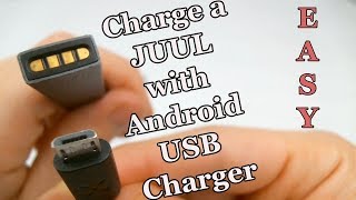 How to Charge a Juul Without a Charger Using an Android Charger [upl. by Aitropal]