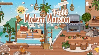 🧸Toca Boca House Ideas Modern Mansion Aesthetic Fall🍂House Design Tocalifeworld  Makeover✨ [upl. by Adnuhs72]